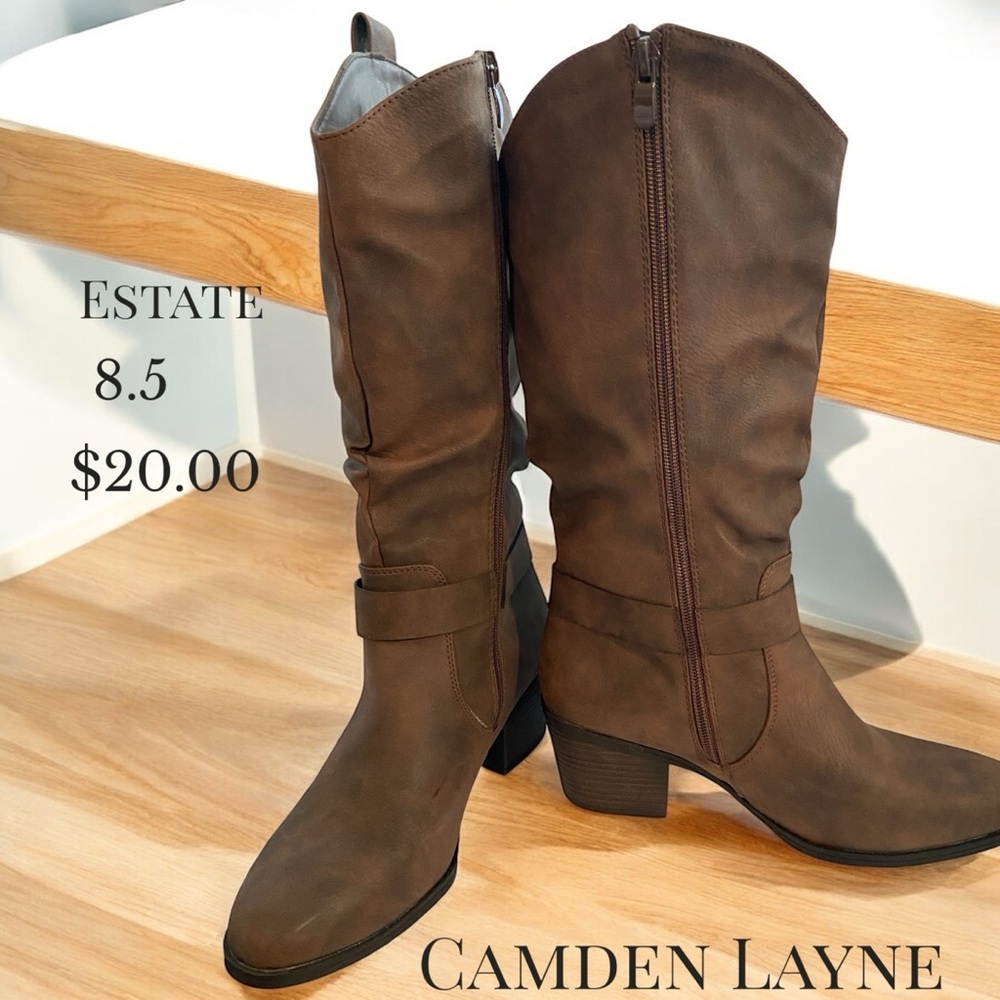 Camden Layne Brown Heeled Boots